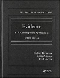 Book Cover for Evidence by Sydney A Beckman, Susan Crump, Fred Galves