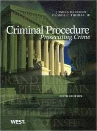 Book Cover for Criminal Procedure by Joshua Dressler, George Thomas III