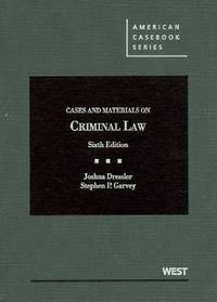 Book Cover for Cases and Materials on Criminal Law by Joshua Dressler, Stephen Garvey