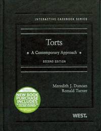 Book Cover for Torts by Meredith J Duncan, Ronald Turner
