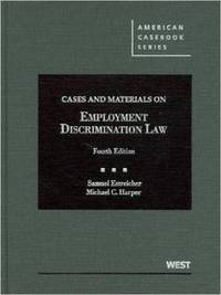 Book Cover for Cases and Materials on Employment Discrimination Law by Samuel Estreicher, Michael Harper