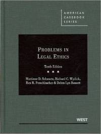 Book Cover for Problems in Legal Ethics by Mortimer Schwartz, Richard Wydick, Rex Perschbacher