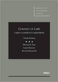 Book Cover for Conflict of Laws by Herma Hill Kay, Larry Kramer, Kermit Roosevelt