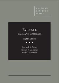 Book Cover for Evidence by Kenneth S. Broun, Robert P. Mosteller, Paul C. Giannelli