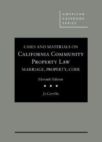 Book Cover for Cases and Materials on California Community Property Law by Jo Carrillo