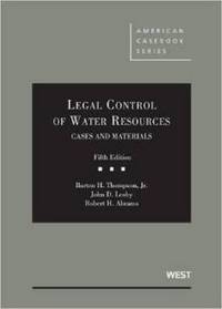 Book Cover for Legal Control of Water Resources by Barton H Thompson, John D Leshy, Robert H Abrams