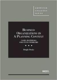 Book Cover for Business Organizations in a Planning Context by Dwight Drake
