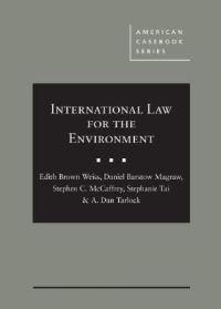 Book Cover for International Law for the Environment by Edith Brown Weiss