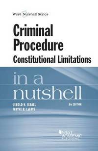 Book Cover for Criminal Procedure by Jerold H Israel, Wayne R LaFave