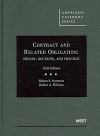 Book Cover for Contract and Related Obligation by Robert Summers, Robert Hillman