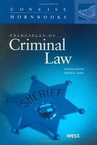 Book Cover for Principles of Criminal Law by Wayne R LaFave