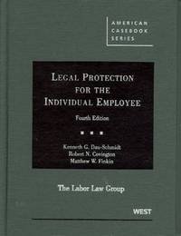 Book Cover for Legal Protection for the Individual Employee by Kenneth G DauSchmidt, Robert N Covington, Matthew W Finkin