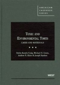 Book Cover for Toxic and Environmental Torts by Robin Kundis Craig