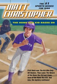 Book Cover for The Home Run Kid Races On by Stephanie True Peters