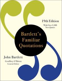 Book Cover for Bartlett's Familiar Quotations by John Bartlett