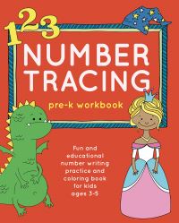 Book Cover for Number Tracing Pre-K Workbook by Brown Lab Editors of Little