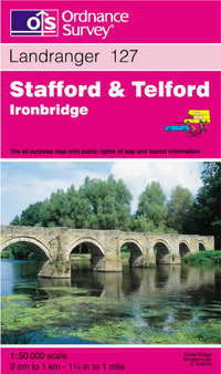 Book Cover for Stafford and Telford, Ironbridge by Ordnance Survey