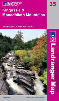 Book Cover for Kingussie & Monadhliath Mountains by Great Britain Ordnance Survey