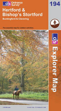 Book Cover for Hertford & Bishop's Stortford by Great Britain Ordnance Survey