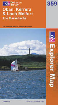 Book Cover for Oban, Kerrera & Loch Melfort by Great Britain Ordnance Survey