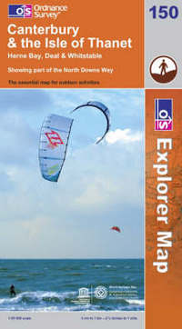 Book Cover for Canterbury & The Isle of Thanet by Great Britain Ordnance Survey