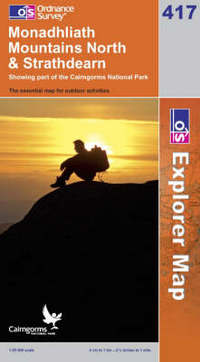 Book Cover for Monadhliath Mountains North & Strathdearn by Great Britain Ordnance Survey