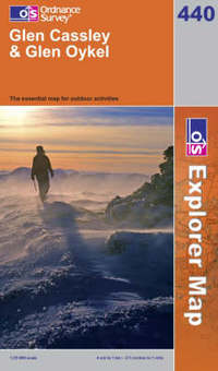 Book Cover for Glen Cassley & Glen Oykel by Great Britain Ordnance Survey