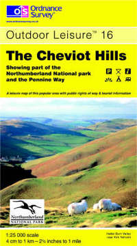 Book Cover for The Cheviot Hills by Ordnance Survey