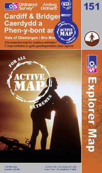 Book Cover for Cardiff & Bridgend by Great Britain Ordnance Survey