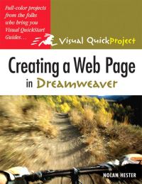 Book Cover for Creating a Web Page in Dreamweaver by Nolan Hester