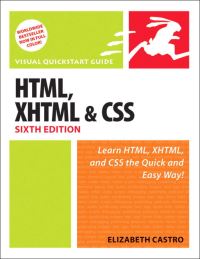 Book Cover for HTML, XHTML & CSS by Elizabeth Castro