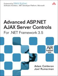 Book Cover for Advanced ASP.NET AJAX Server Controls for .NET Framework 3.5 by Adam Calderon, Joel Rumerman
