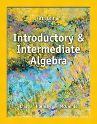 Book Cover for Introductory and Intermediate Algebra by Margaret L Lial, John Hornsby, Terry McGinnis