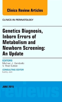 Book Cover for Genetics Diagnosis, Inborn Errors of Metabolism and Newborn Screening by Michael J Gambello