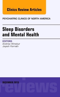 Book Cover for Sleep Disorders and Mental Health by Andrew Winokur