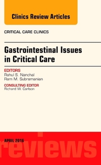 Book Cover for Gastrointestinal Issues in Critical Care by Rahul S Nanchal, Ram M Subramanian