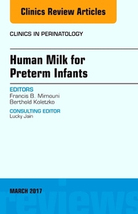 Book Cover for Human Milk for Preterm Infants by Francis Mimouni, B Koletzko