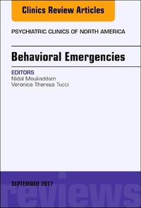 Book Cover for Behavioral Emergencies by Nidal Moukaddam, Veronica Tucci