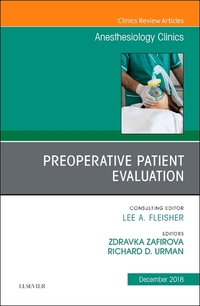 Book Cover for Preoperative Patient Evaluation by Zdravka Zafirova, Richard D Urman