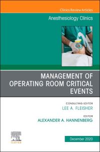 Book Cover for Management of Operating Room Critical Events by Alex Hannenberg