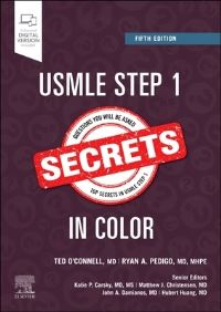 Book Cover for USMLE Step 1 Secrets in Color by Theodore X OConnell, Ryan A Pedigo, Thomas A Brown