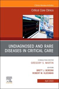 Book Cover for Undiagnosed and Rare Diseases in Critical Care by Robert Kliegman, Brett J Bordini