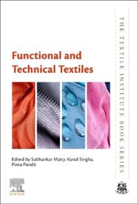 Book Cover for Functional and Technical Textiles by Subhankar Maity, Kunal Singha, Pintu Pandit