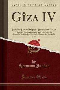 Book Cover for Giza IV, Vol. 4 by Hermann Junker