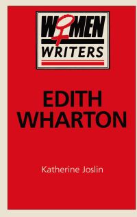 Book Cover for Edith Wharton by Katherine Joslin