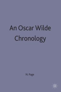 Book Cover for An Oscar Wilde Chronology by Norman Page