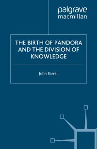 Book Cover for The Birth of Pandora by J Barrell