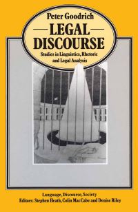 Book Cover for Legal Discourse by Peter Goodrich