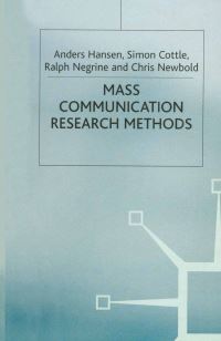 Book Cover for Mass Communication Research Methods by Anders Hansen