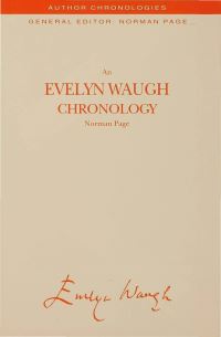 Book Cover for An Evelyn Waugh Chronology by Norman Page